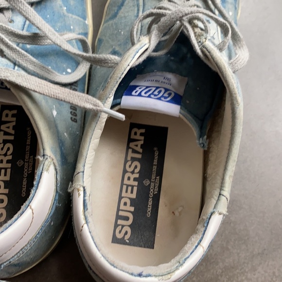 Golden Goose GGDB Superstar Bleached Denim Sneaker - Picture 5 of 6